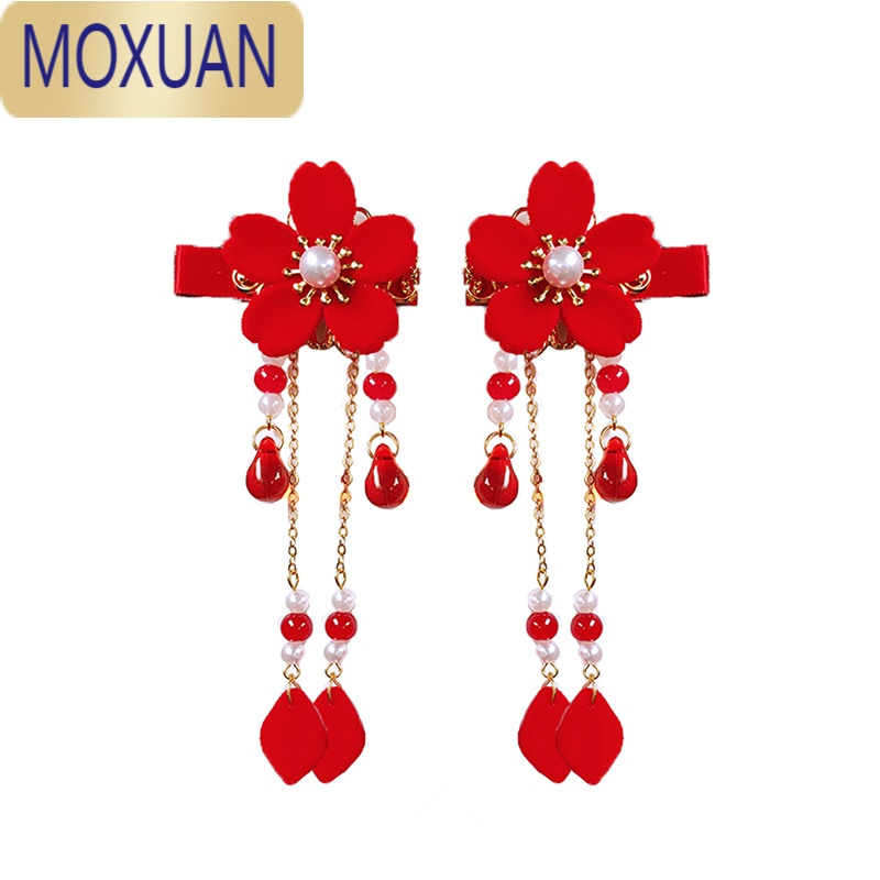 MOXUAN头饰儿童古风发饰女童汉服发夹扎头发夹子女孩头花宝宝发卡