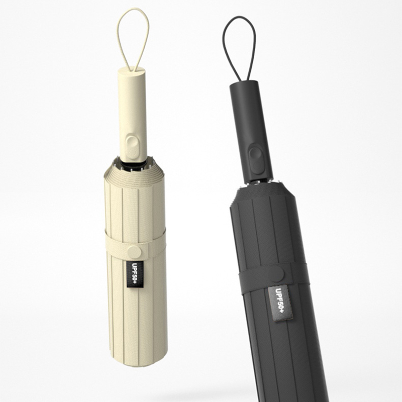 耀家坤 商务三折自动雨伞黑胶雨伞 12骨双龙骨/把高清大图