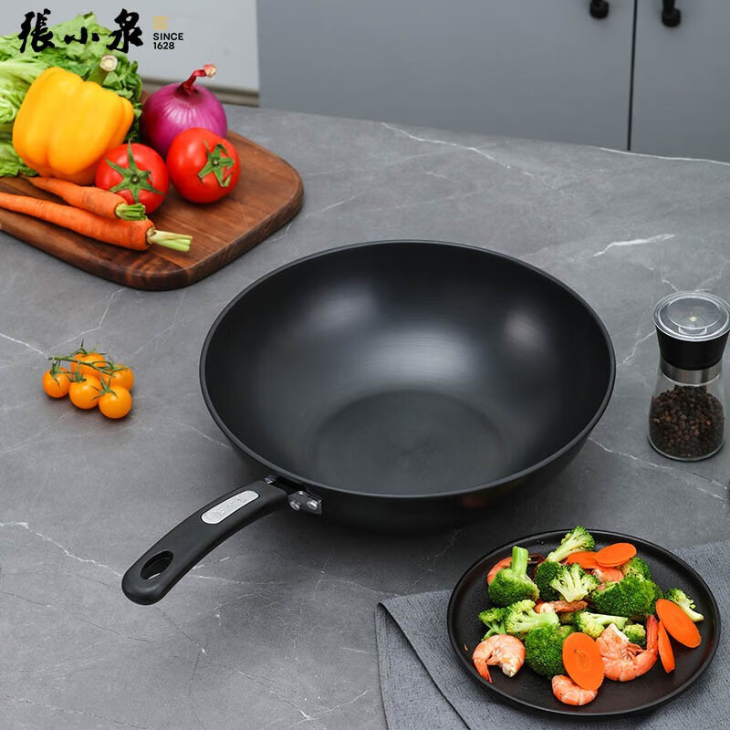 张小泉万家简品精铁炒锅c30330100