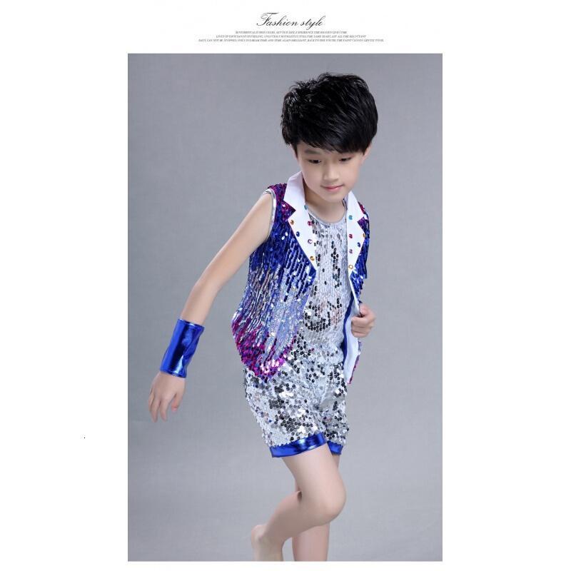 六一儿童演出服男女童舞蹈舞台幼儿公主裙蓬蓬裙现舞爵士舞亮片