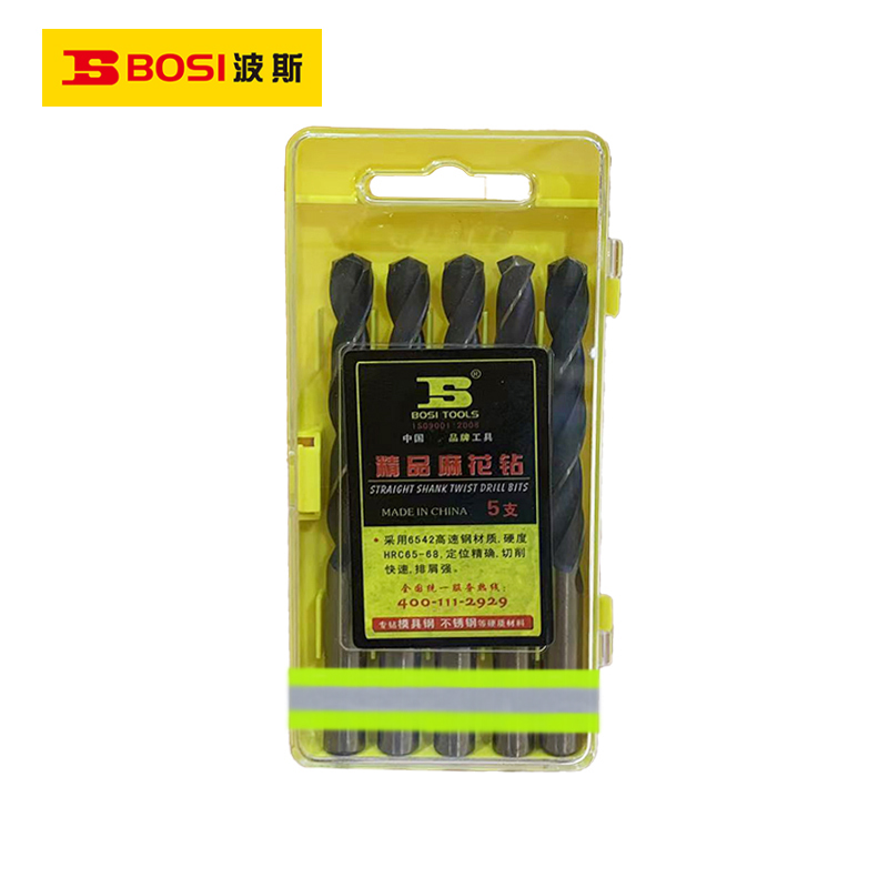 波斯(BOSI) 荧光系列精品麻花钻 10.8mm/5支 盒高清大图