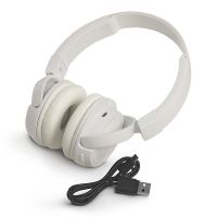 JBL T450BT 无线蓝牙运动耳机 便携头戴式重低音HIFI音乐耳机 可折叠运动带耳麦通话耳机 白