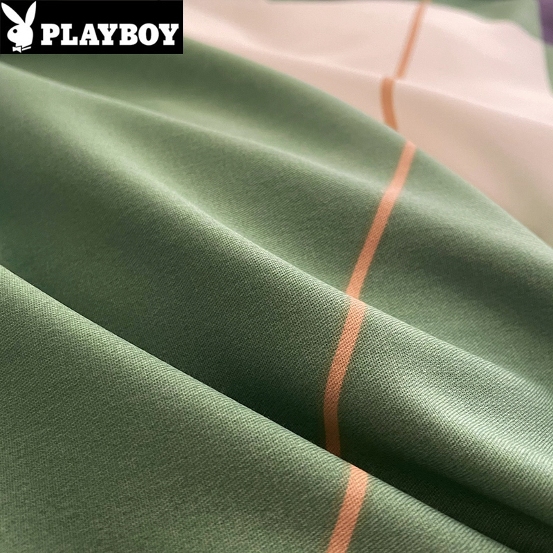 花花公子(PLAYBOY)北欧全棉四件套纯棉儿童卡通被套床单宿舍三件套床上用品