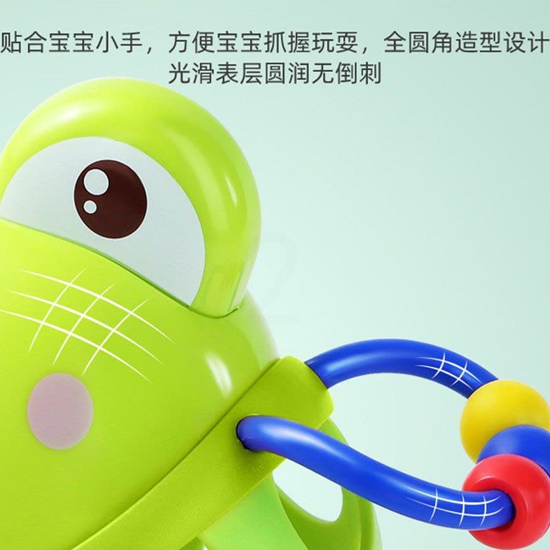 婴儿手摇铃球手抓球宝宝软胶洞洞球触觉感知抓握训练球图片