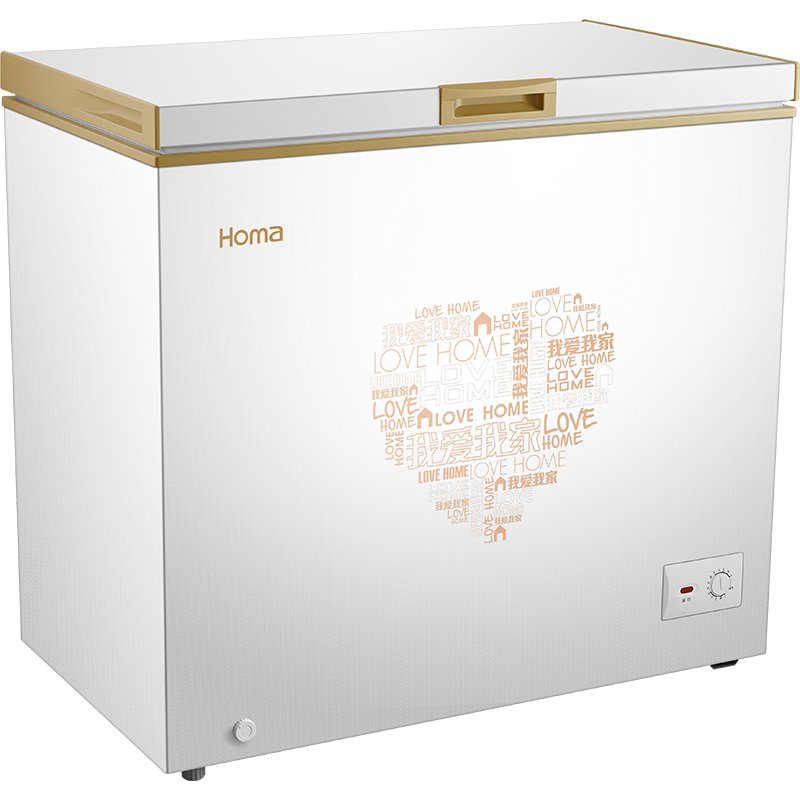 奥马（Homa） BC/BD-202G2 202升 变温冷柜 冷藏冷冻节能静音(金色）