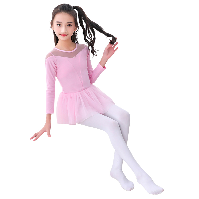儿童舞蹈袜女童打底裤夏季薄款连裤袜宝宝小孩白色袜子丝袜练功袜