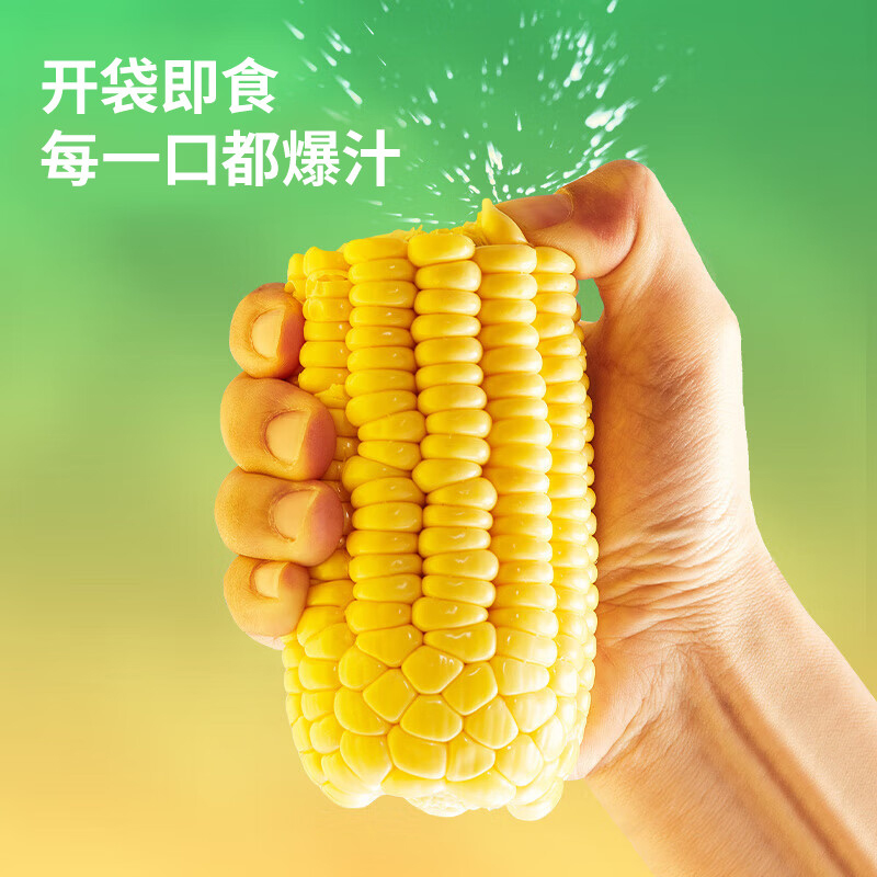北纬47°玉米鲜爽粗粮鲜果吃食随时补充能量水果鲜玉米开袋即食220g*10个(包装随机)高清大图