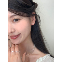 纯银珍珠耳环2025新款养耳洞耳钉睡觉免摘简约耳饰女高级感送女朋友老婆情人节七夕生日礼物