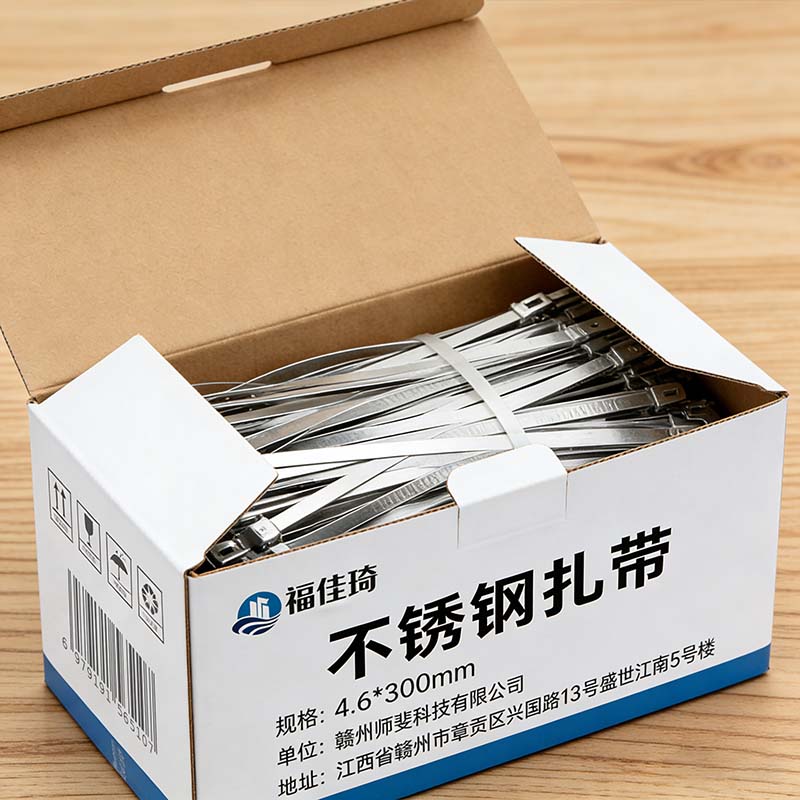 福佳琦 不锈钢扎带 4.6*300mm 根高清大图