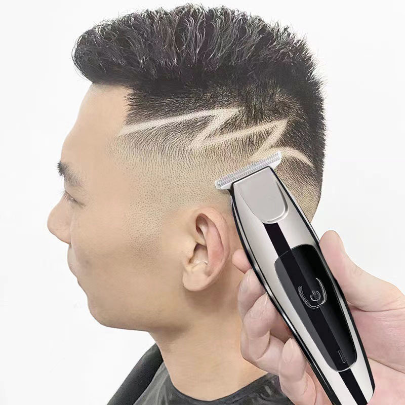 复古油头雕刻电推剪理发店专业电动家用理发器电推子剃光头神器高清大图