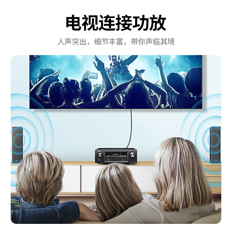 绿联 3.5mm转双莲花头音频线一分二 3.5转2RCA公对公连接线 电脑手机音箱功放低音炮转换线 2米 80847高清大图