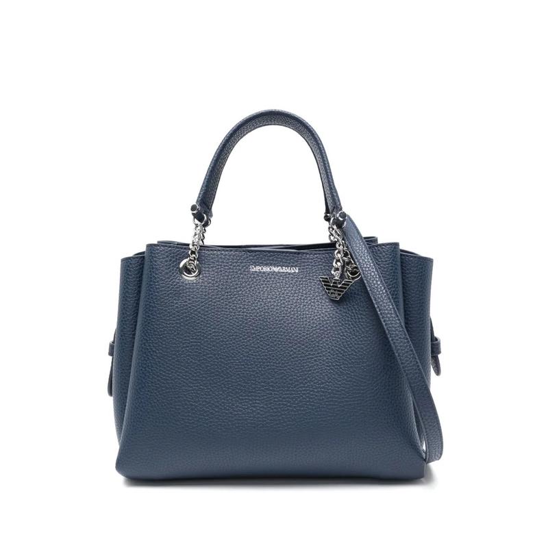 Emporio Armani 风格托特包手提通勤百搭女士简约撞色拼接包