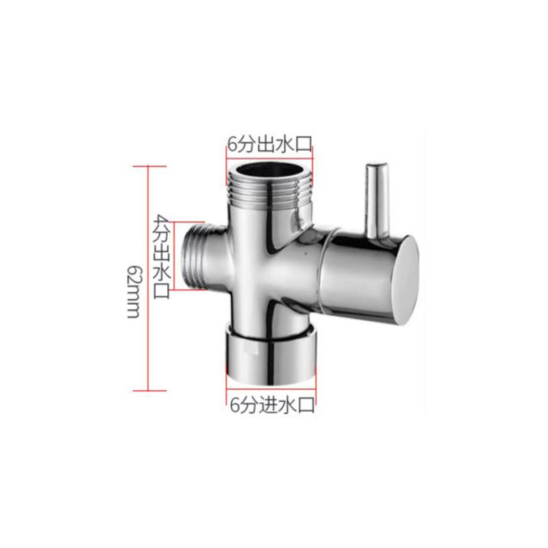 LONMATE 全铜快开三通分水器 A款进4出6侧4 一个高清大图