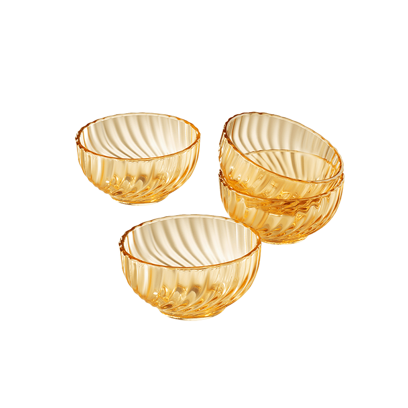 德世朗琥珀系列餐具四件套(4.5寸碗X4)饭碗 琥珀碗 小碗DFS-TZ6001-4A
