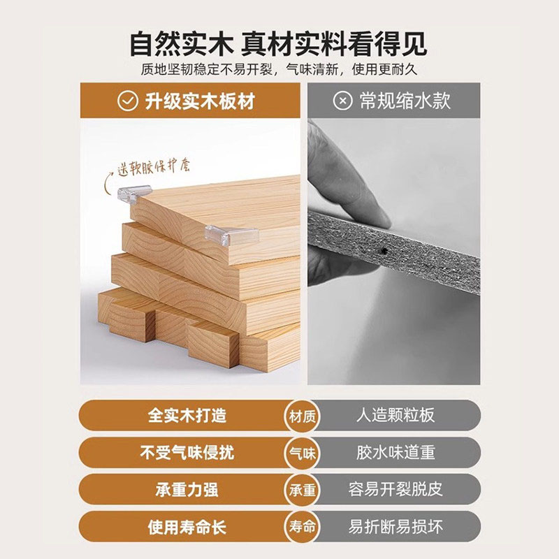 实木书柜书架置物架落地靠墙组合格子柜客厅幼儿园储物收纳矮家用书柜高清大图