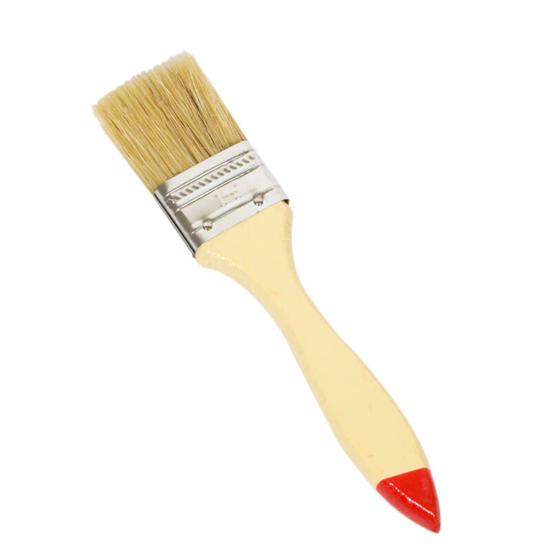 工霸(GONGBA)扁油刷 加厚猪鬃毛油漆刷子 红尖漆柄 3英寸75mm5把/件1件