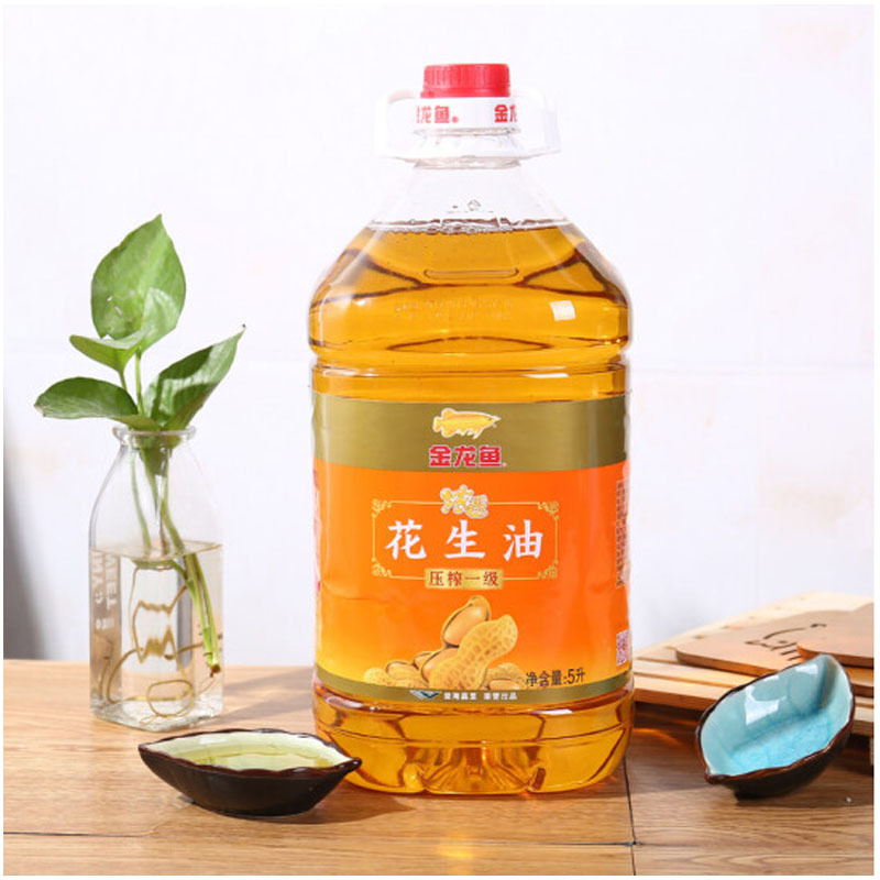 金龙鱼 压榨浓香花生油5L食用油
