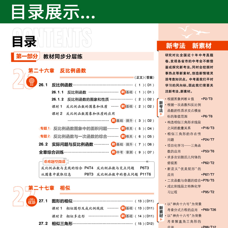 [醉染正版]2024新版初中必刷题九年级下册数学人教版RJ 理想树初中数学必刷题初三数学中考真题模题分类集训专题九下数学高清大图