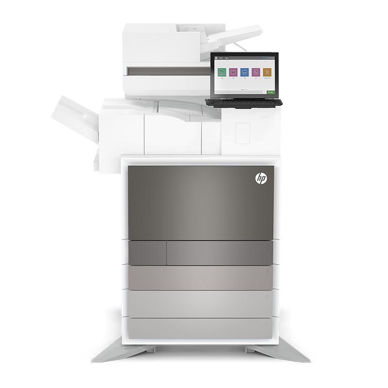 惠普hp Color LJ Mgd Flw MFP E87760z 附加双纸盒底座+内置装订 管理型智能复合机 原厂上门安装
