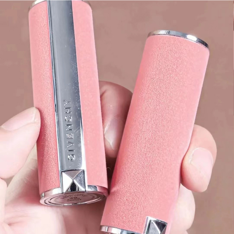 纪梵希(GIVENCHY)高定香榭粉小羊皮 丝绒哑光唇膏口红 N27 3.4g #雪柿桃高清大图