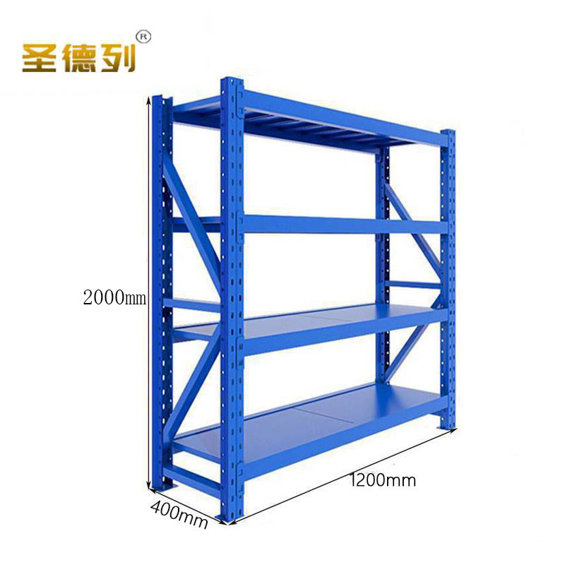 圣德列仓储货架置物架4层每层200kg1200*400*2000 HJ-1组高清大图