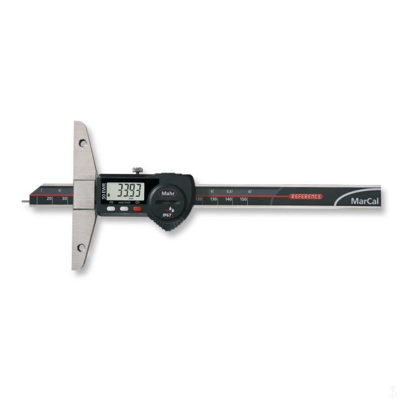 马尔 Mahr 4126700 数显深度卡尺 (IP67,150mm)(包装数量 1件)