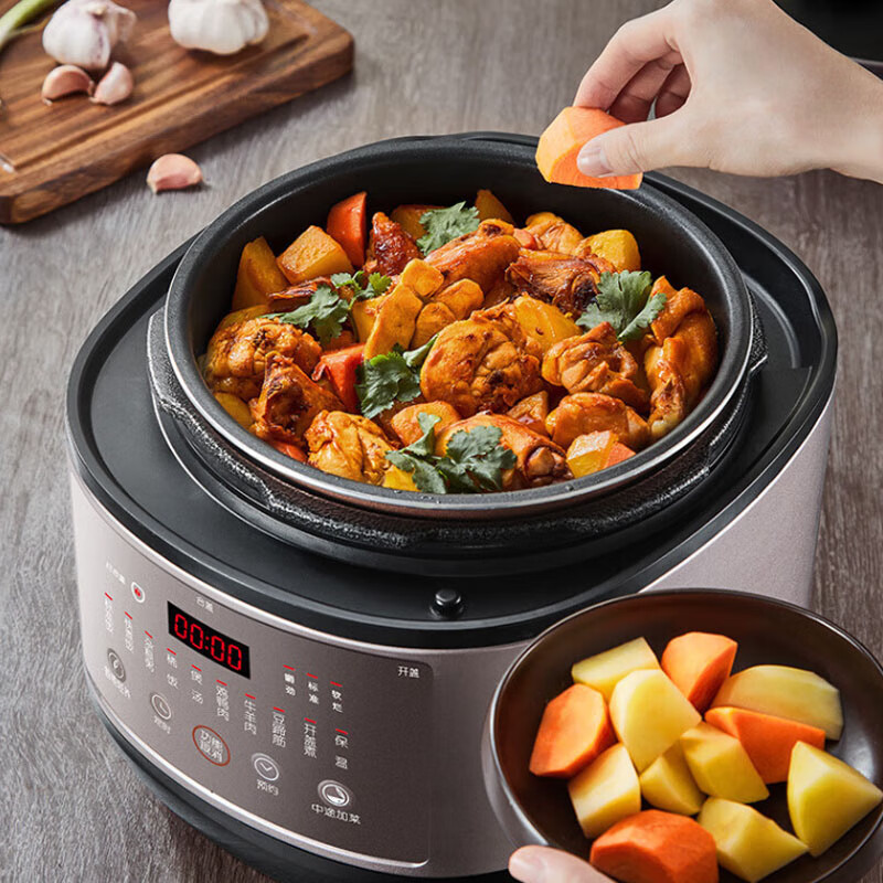 九阳智能多功能电压力锅JYP-50FS 5L大容量4000W快速烹饪不粘内胆高清大图