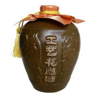 古越龙山 工艺花雕6年绍兴花雕酒 1L 单坛装绍兴黄酒