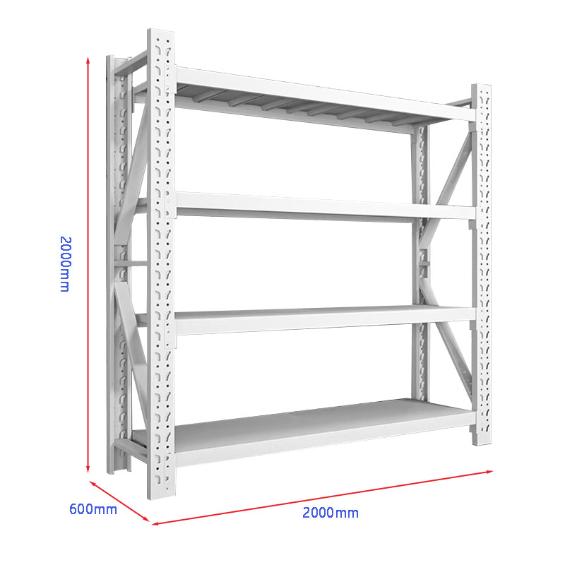 和居态 白色货架2000x600x2000mm 500kg/层 组高清大图
