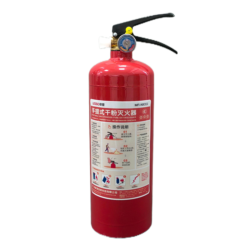 联塑手提干粉灭火器 2KG(MF/ABCE2)高清大图
