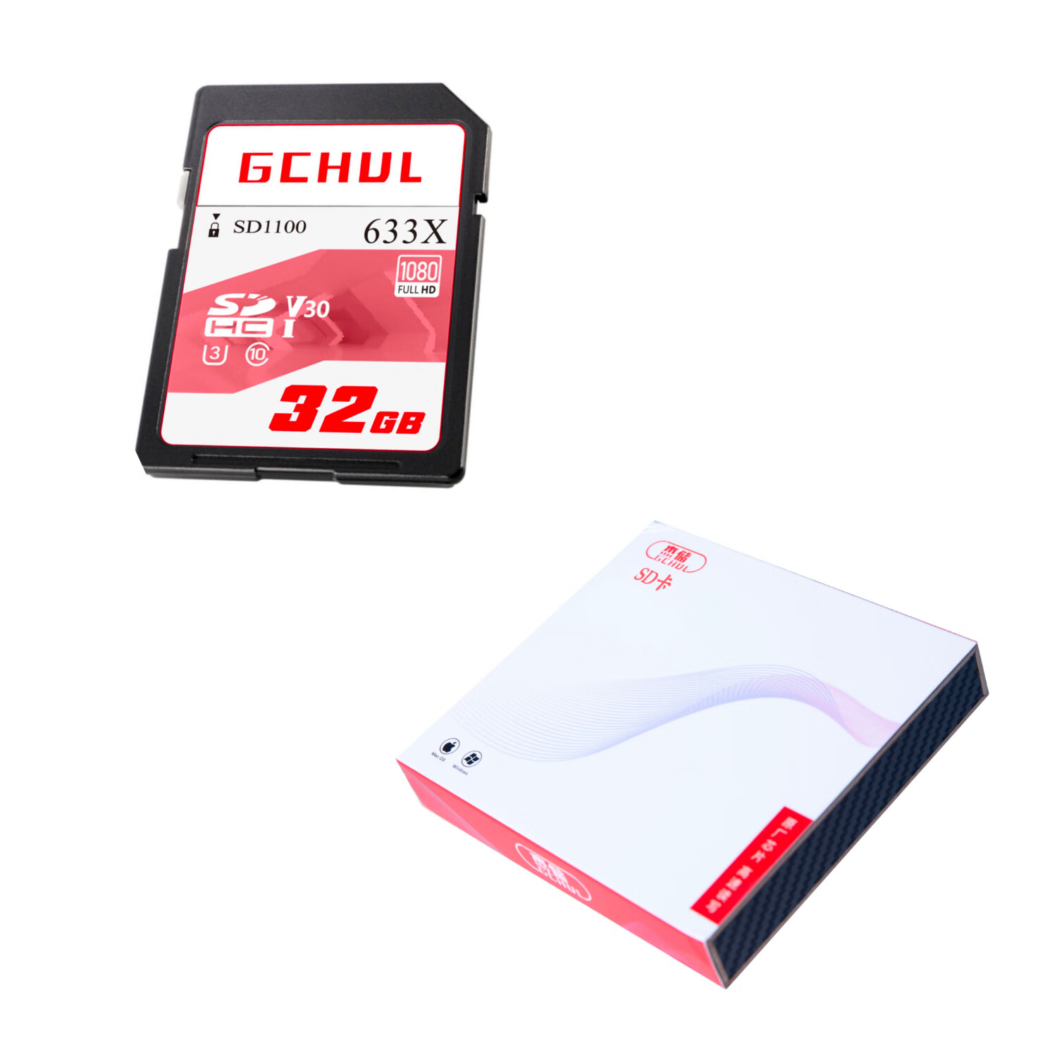 杰储(GCHUL) SD1100 32G SD卡 存储卡 (计价单位:张) 灰色高清大图