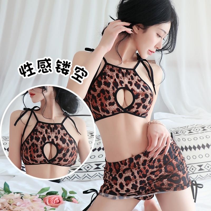 长夜漫漫情趣内衣性感豹纹角色扮演分体猫女郎夜店装制服诱惑1902 豹纹 均码(80-130斤)