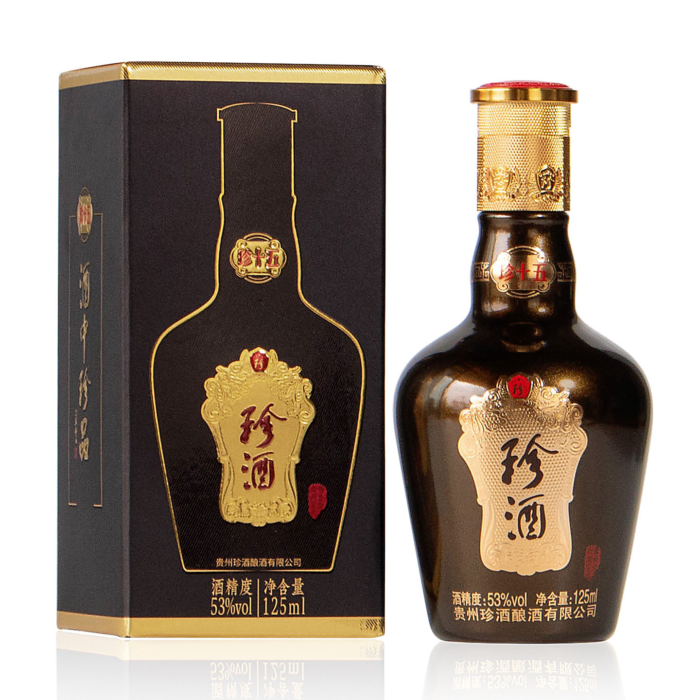 珍酒 珍十五小酒版 53度125ml*4瓶 带盒 带品鉴非卖 版本随机高清大图
