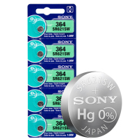 SONY索尼1.55V纽扣电池SR621SW 手表电池 丹尼尔惠灵顿卡西欧阿玛尼天梭CK浪琴飞亚达石英表 2粒装