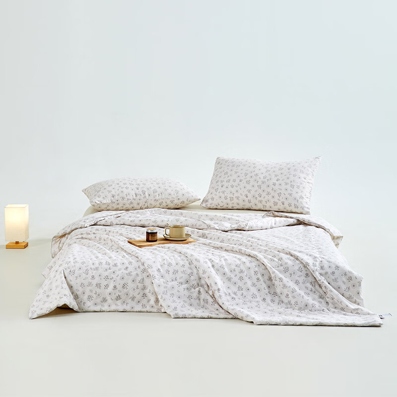 無印良品轻居针织春夏被MJ-B2025-0192碎花200*230(±2)cm 1300g