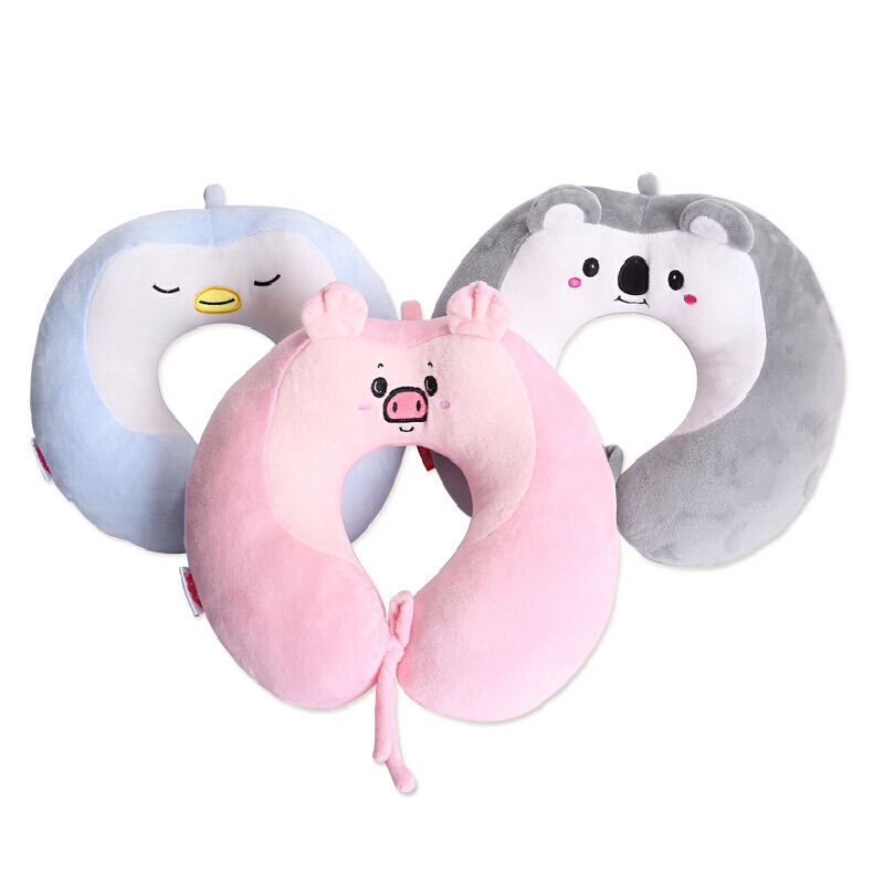 卡通u型枕护颈枕颈椎枕办公室午睡枕趴枕靠枕u形床头可爱抱枕