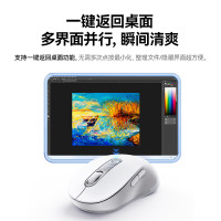 倍思无线蓝牙鼠标人体工学鼠标适用苹果Mac华为Matebook笔记本电脑平板台式机办公静音鼠标B02032皓月白