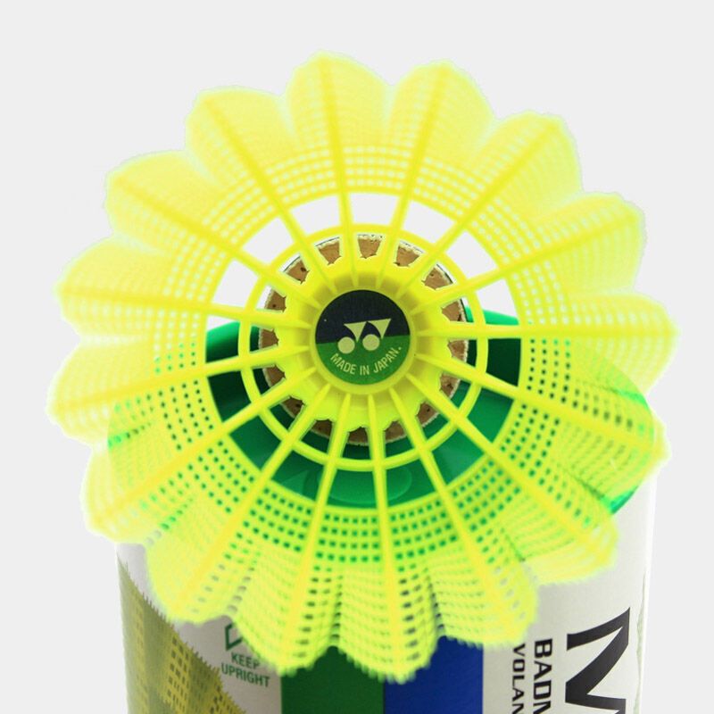 尤尼克斯yonex羽毛球尼龙羽毛球m600黄色耐打训练习yy塑料胶球6只装