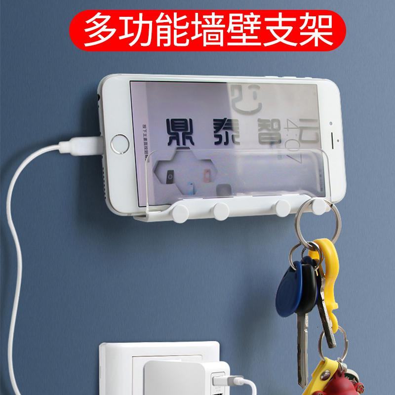 火豹手机卧室卫生间厕所床头厨房墙面创意支撑固定壁挂式充电放置架ipad平板电脑粘贴式免打孔置物架懒人收藏加购优手机座图片 高清实拍大图 苏宁易购
