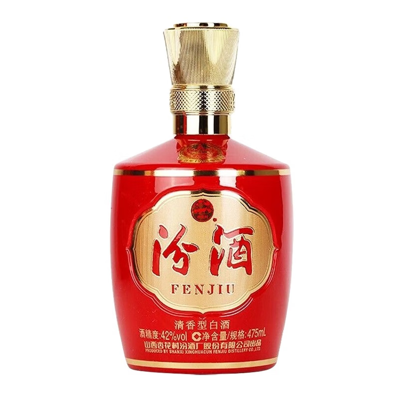 汾酒 巴拿马基础版 清香型 白酒 42度 475ml 6瓶/箱 单瓶价格