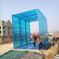 工程洗车机洗车棚 10mm厚阳光板洗车棚 尺寸:8x4x5m 单位:套