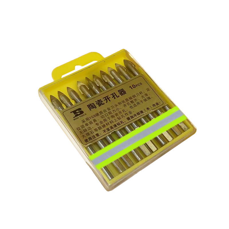 波斯(BOSI) 荧光系列陶瓷开孔器 6mm/10支 盒高清大图