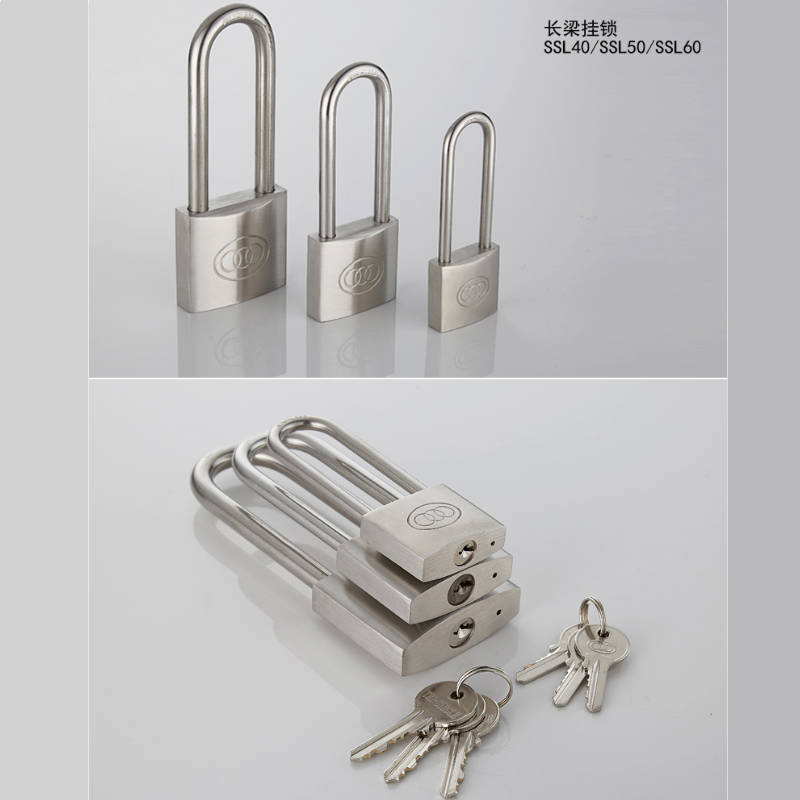 三环弧形不锈钢 挂锁 30mm SS30高清大图
