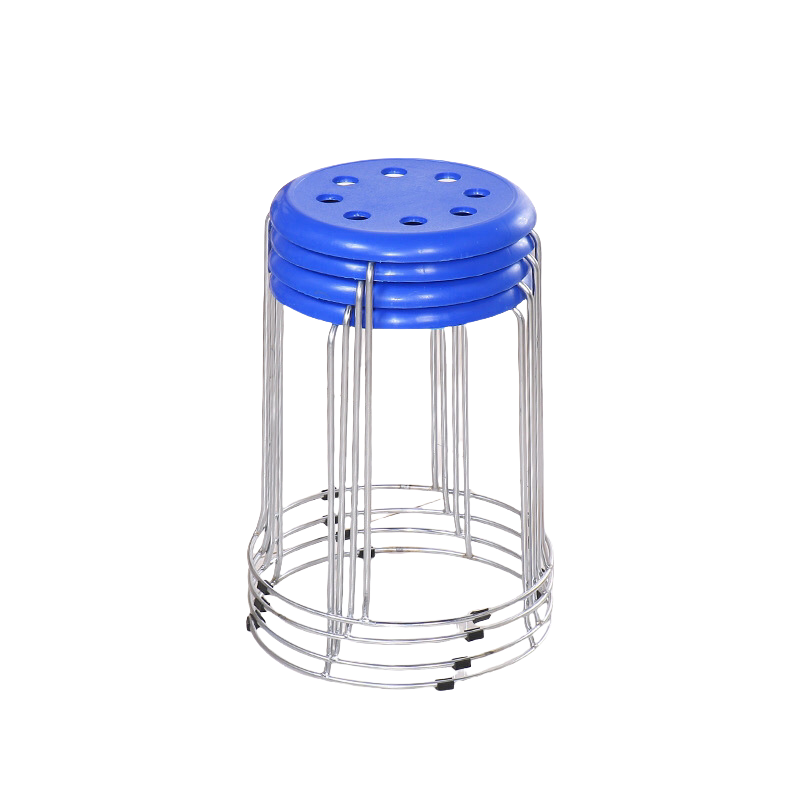 酷美智悦 塑料钢筋圆凳32*32*45cm KM-JZ523 个高清大图