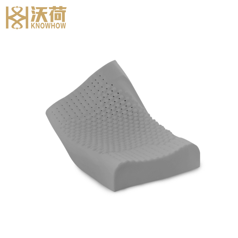 沃荷(KnowHow)泰国进口天然乳胶成人防螨竹炭颗粒按摩枕颈椎枕橡胶枕头枕芯乳胶枕