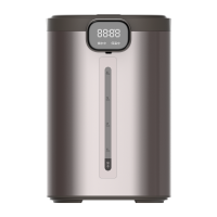 美的(Midea)电热水瓶5L家用电热水壶一键除氯多段温控双层防烫食品级304不锈钢开水壶烧水壶 布朗棕