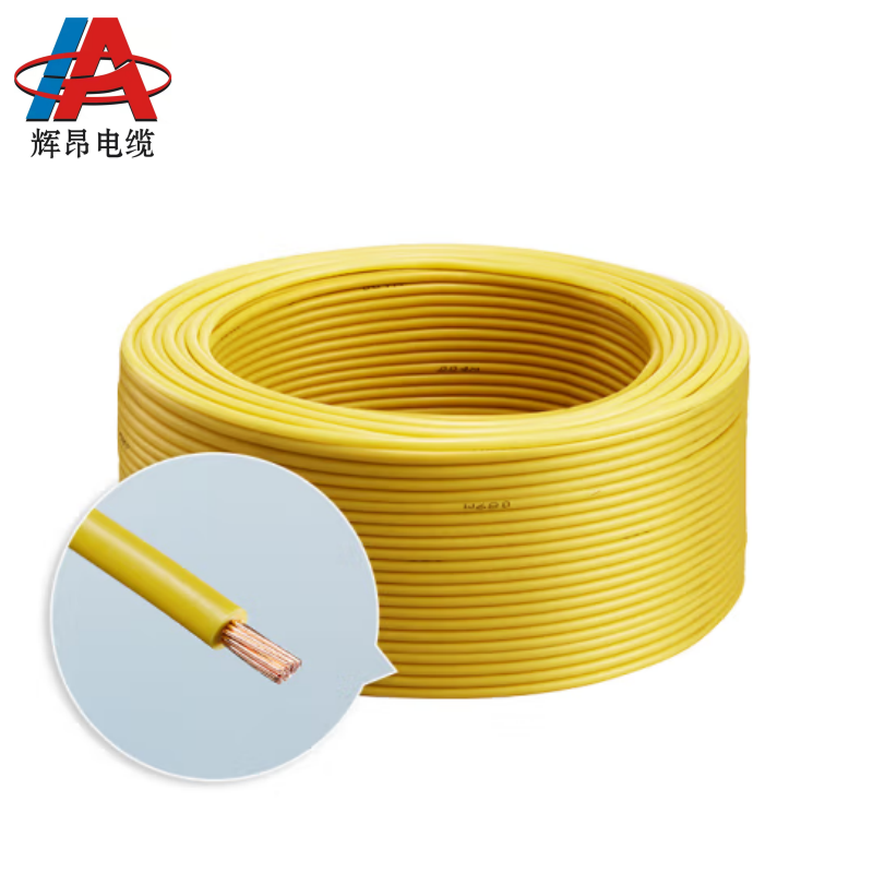 辉昂 塑铜软线双色 BVR-6平方*100米 盘高清大图