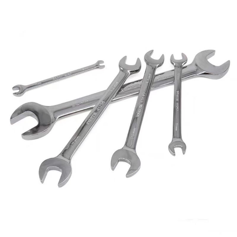 世达(SATA)41206全抛光双开口扳手汽修两用扳手双头两用呆扳手工具五金工具14*17mm