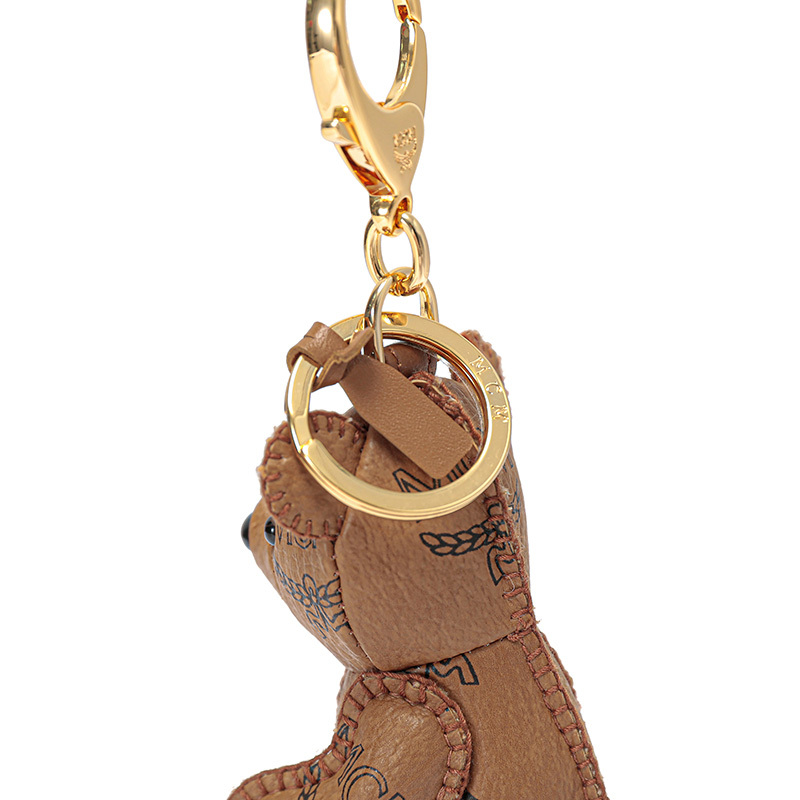 mcm 男士/女士中性款人造革小熊挂饰吊饰钥匙扣mxzaaxl01