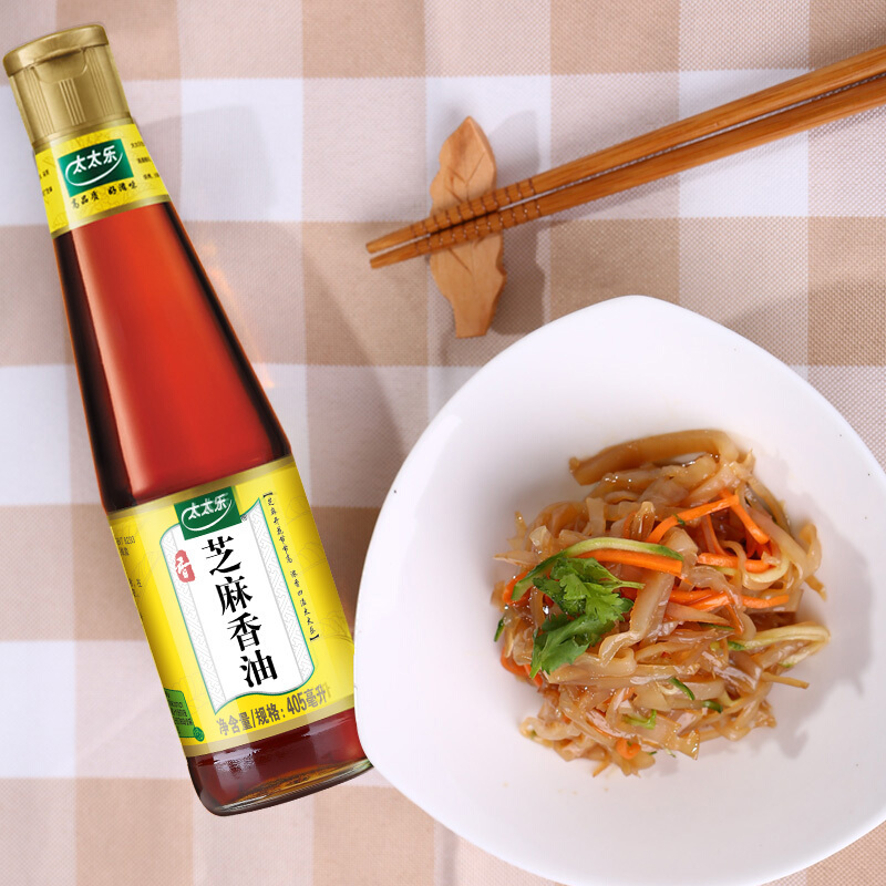 [企业集采]太太乐芝麻油 405ml*15瓶/箱 只供南通市区集采